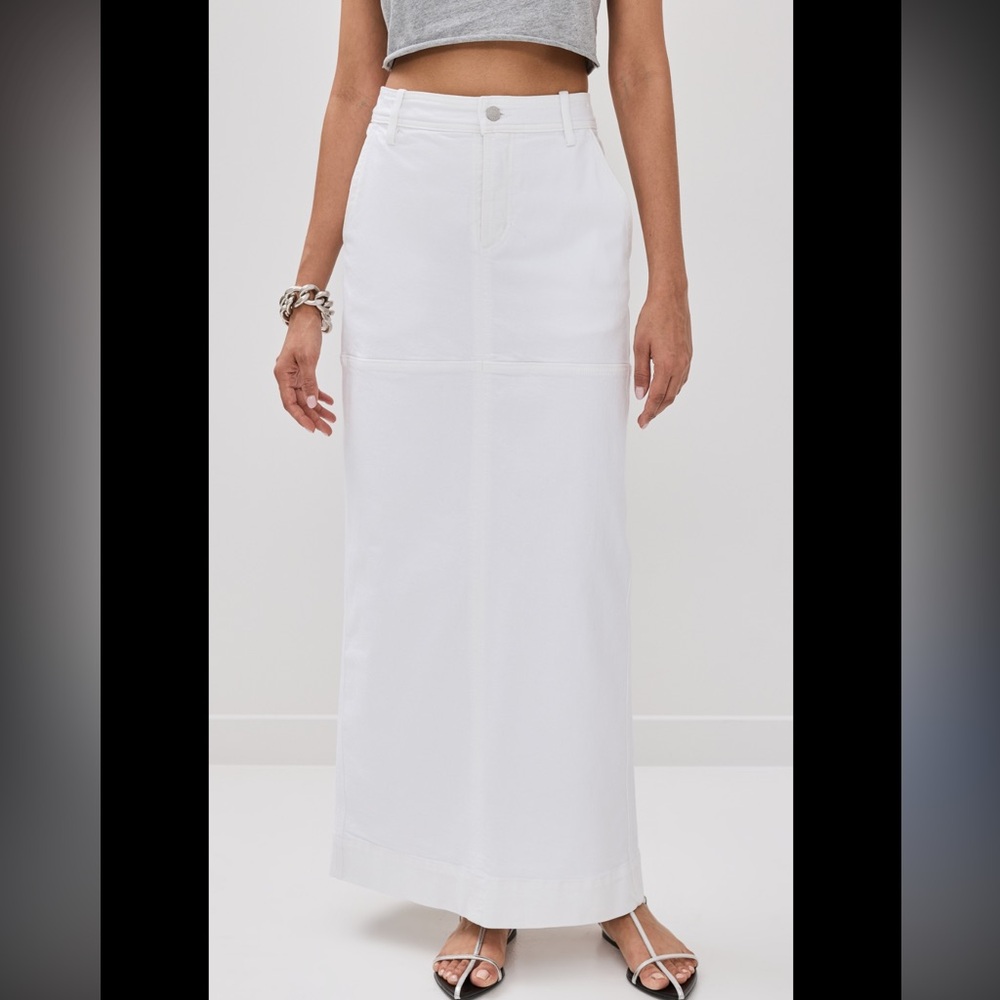 A.L.C. White High-Waist Maxi Skirt - Picture 2 of 6